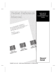 Paxar Monarch TC6035PR User's Manual