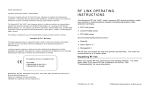 Paxar Monarch RF Link 7400 User's Manual