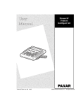 Paxar Model 9416 User's Manual