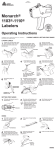 Paxar Labelers 1103-1110 User's Manual