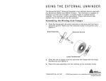 Paxar External Unwinder Monarch 945 User's Manual