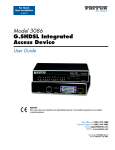 Patton electronic G.SHDSL INTEGRATED 3086 User's Manual