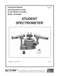 PASCO Specialty & Mfg. SP-9268A User's Manual