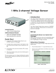 PASCO Specialty & Mfg. 2-channel User's Manual