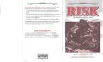 Parker Hannifin Risk The World Conquest Game Games User's Manual