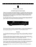 Parasound C/DP-1000 User's Manual