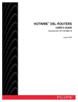 Paradyne Hotwire Routers User's Manual