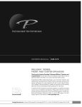 Paradigm Speaker OM-575 User's Manual