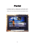 Pantel PAN320 User's Manual