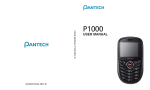 Pantech P1000 User's Manual
