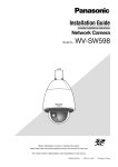 Panasonic WV-SW598 Installation Guide