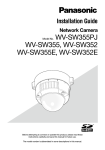 Panasonic WV-SW352 Installation Guide