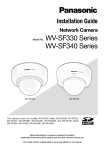 Panasonic WV-SF342 Installation Guide