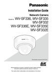 Panasonic WV-SF332 Installation Guide