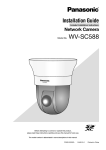 Panasonic WV-SC588 Installation Guide