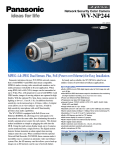 Panasonic WV-NP244 Specification Sheet