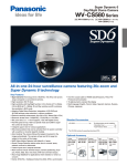 Panasonic WV-CS580 Specification Sheet