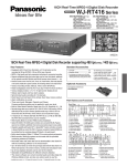 Panasonic WJ-RT416 Specification Sheet