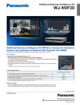 Panasonic WJ-NVF20 Specification Sheet