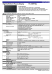 Panasonic TH-85PF12U Specification Sheet