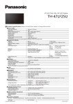 Panasonic TH-47LF25U Specification Sheet