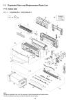 Panasonic S18NKU-1 Parts list