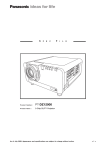 Panasonic PT-DZ12000U Specification Sheet