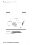 Panasonic PT-D6000ULS Specification Sheet