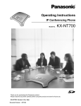 Panasonic KX-NT700 Operating Instructions