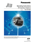 Panasonic KX-NT400 Operating Instructions