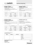 Panasonic FV-WCSW21-A Sell Sheet