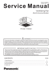 Panasonic FV-05-11VKS1 Service Manual