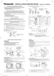 Panasonic CZ-RWSU2U Installation Manual