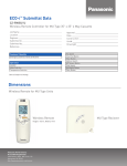 Panasonic CZ-RWSU1U Data Sheet