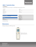 Panasonic CZ-RWSK1U Data Sheet