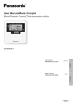 Panasonic CZ-RD516C-1 Operation Manual