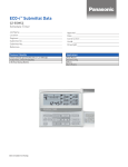Panasonic CZ-ESWC2 Data Sheet