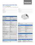 Panasonic CS-MKE9NB4U Data Sheet