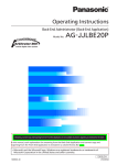 Panasonic Arbitrator 360 Operating Instructions