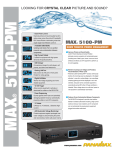 Panamax MAX 5100-PM User's Manual