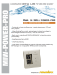 Panamax In-Wall Home Theater Power Management User's Manual