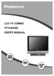 Palsonic TFTV2030D User's Manual
