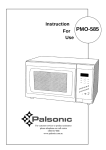 Palsonic PMO-585 User's Manual