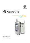 Palm XPLORE G18 User's Manual