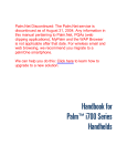Palm i700 Series Handbook