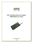 OTC Wireless WiSER2400 User's Manual