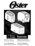Oster TOASTERS User's Manual