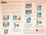 Oster Countertop TSSTTVDFL1 User's Manual