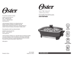 Oster CKSTSKFM05 Instruction Manual