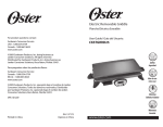 Oster CKSTGRRD25 Instruction Manual